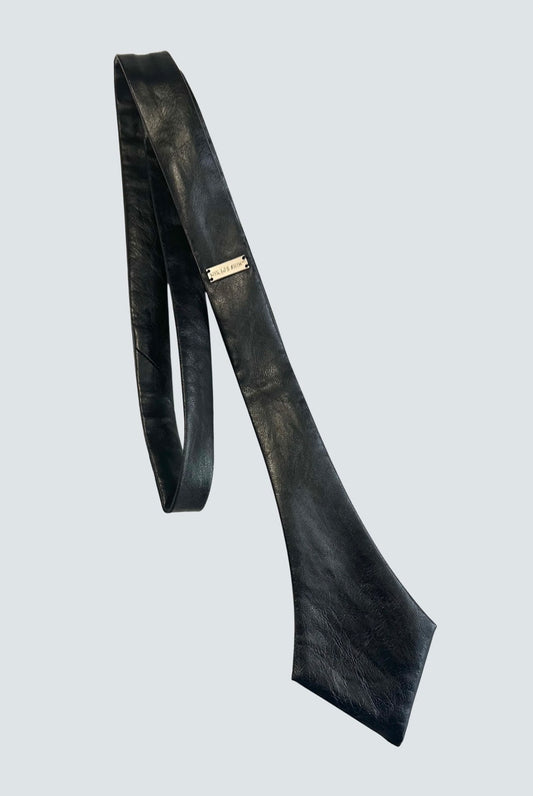 【MIKAGE SHIN 26aw,】Vegan Leather Diagram Tie