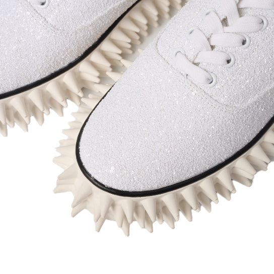 【doublet 26AW,】 GLITTER SPIKE SNEAKER/ WHITE