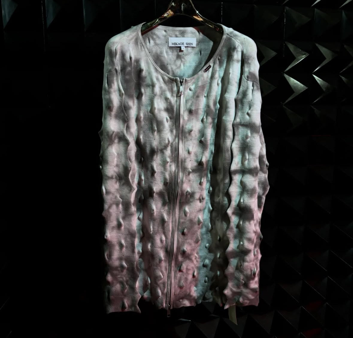 【MIKAGE SHIN 26ss,】Spiky 2Way Knit Cardigan