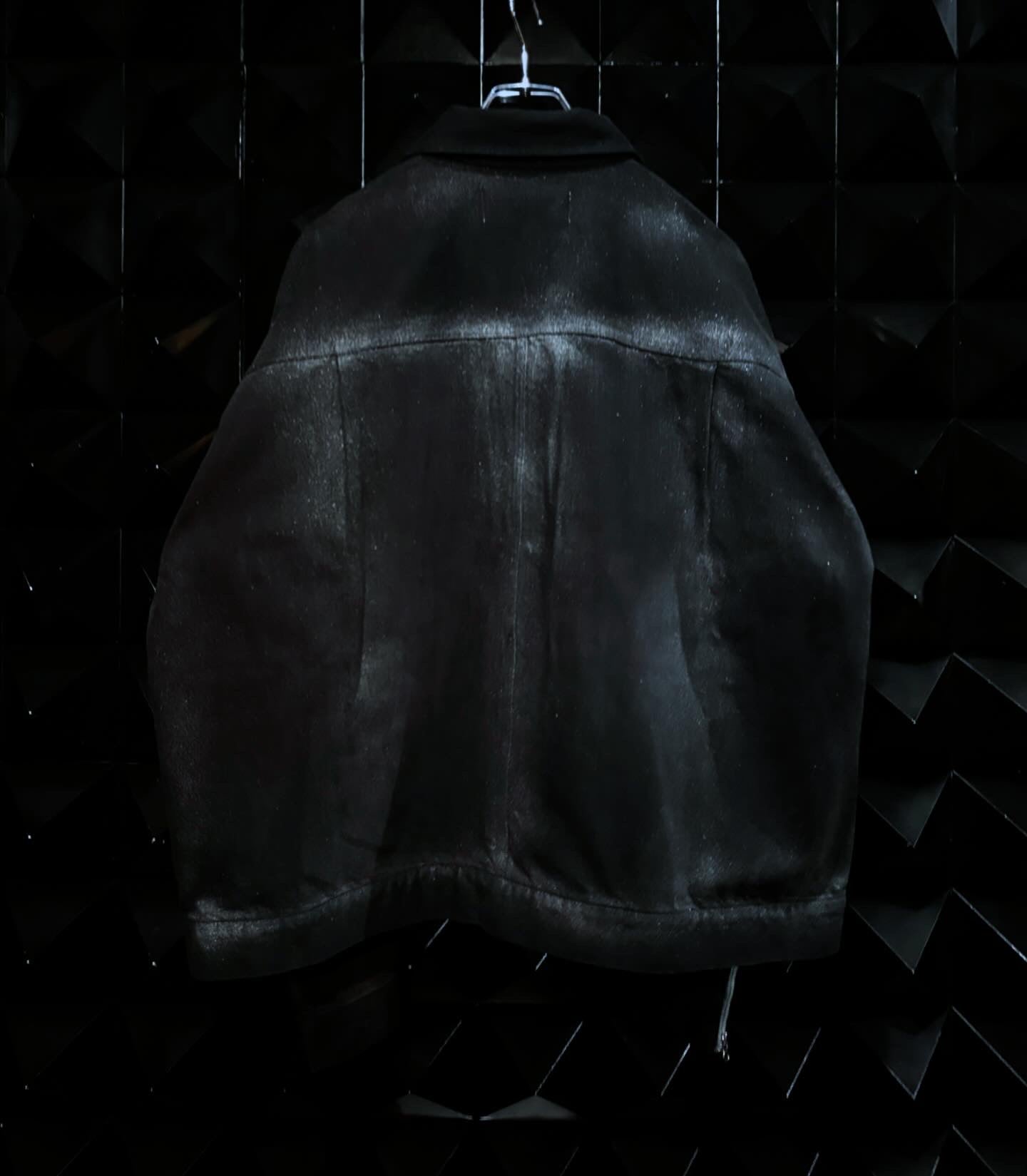 【MIKAGE SHIN 25AW,】 Burnt Rusts Denim Jacket & Burnt Rusts Open Wide Tuck Denim