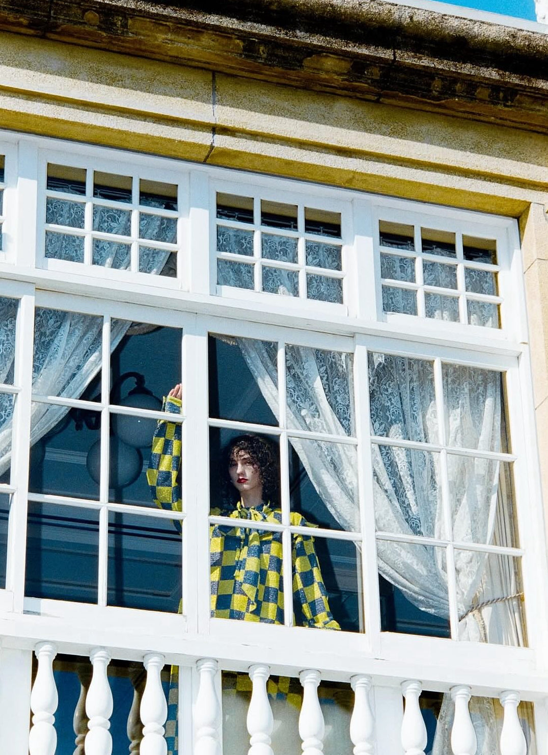 【TENDER PERSON 25AW,】GLITTERN DRESS / YELLOW CHECK