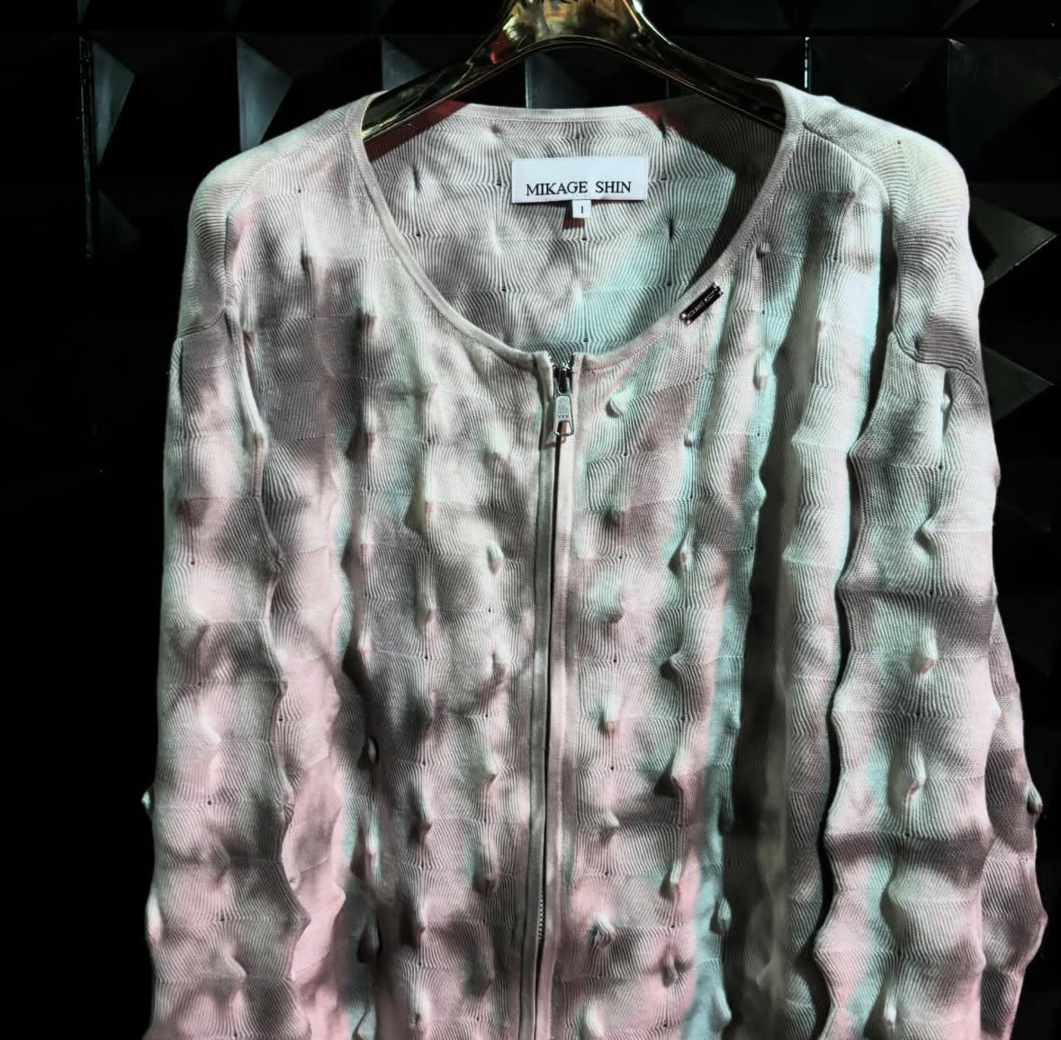 【MIKAGE SHIN 26ss,】Spiky 2Way Knit Cardigan