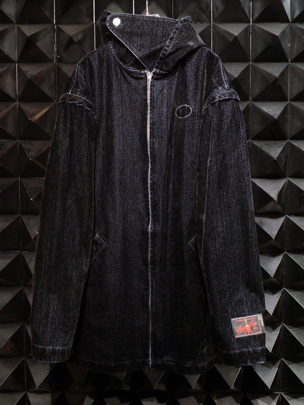 【SYUMAN. 25AW,】                         Covered Denim Hoodie-Coat& Covered Denim 2 sides trousers
