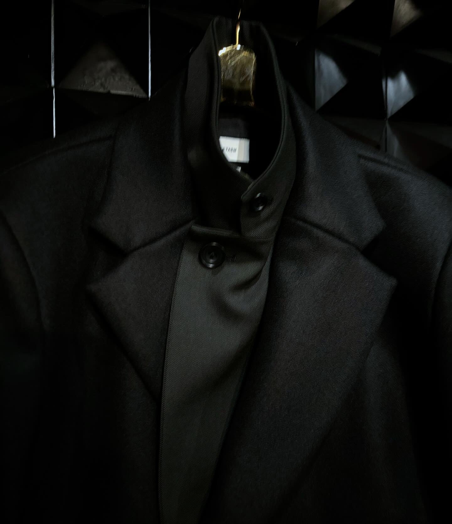 【FACETASM 25AW,】DOUBLE LAYERED WORSTED JACKET/Black