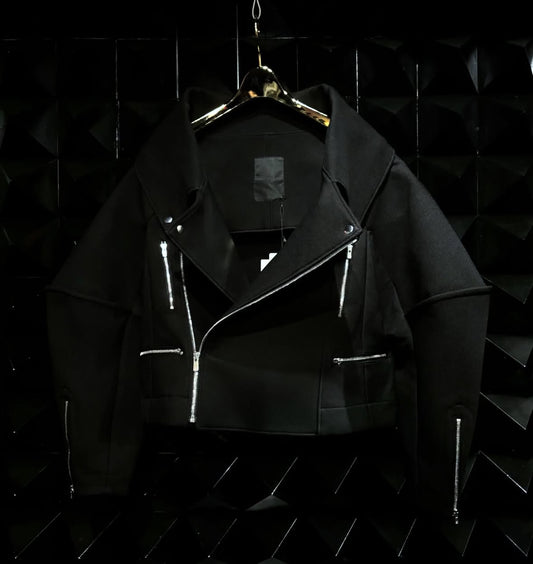 【divka 25aw,】Bonotto SCUBA Double Cloth Riders Jacket