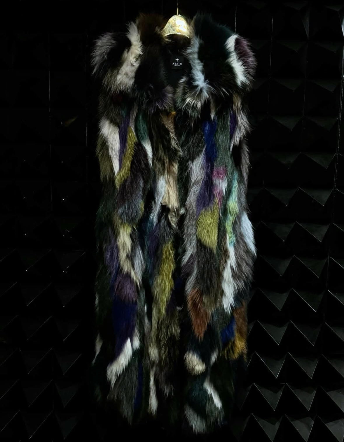 【ASATO】REAL FOX FUR LONG VEST