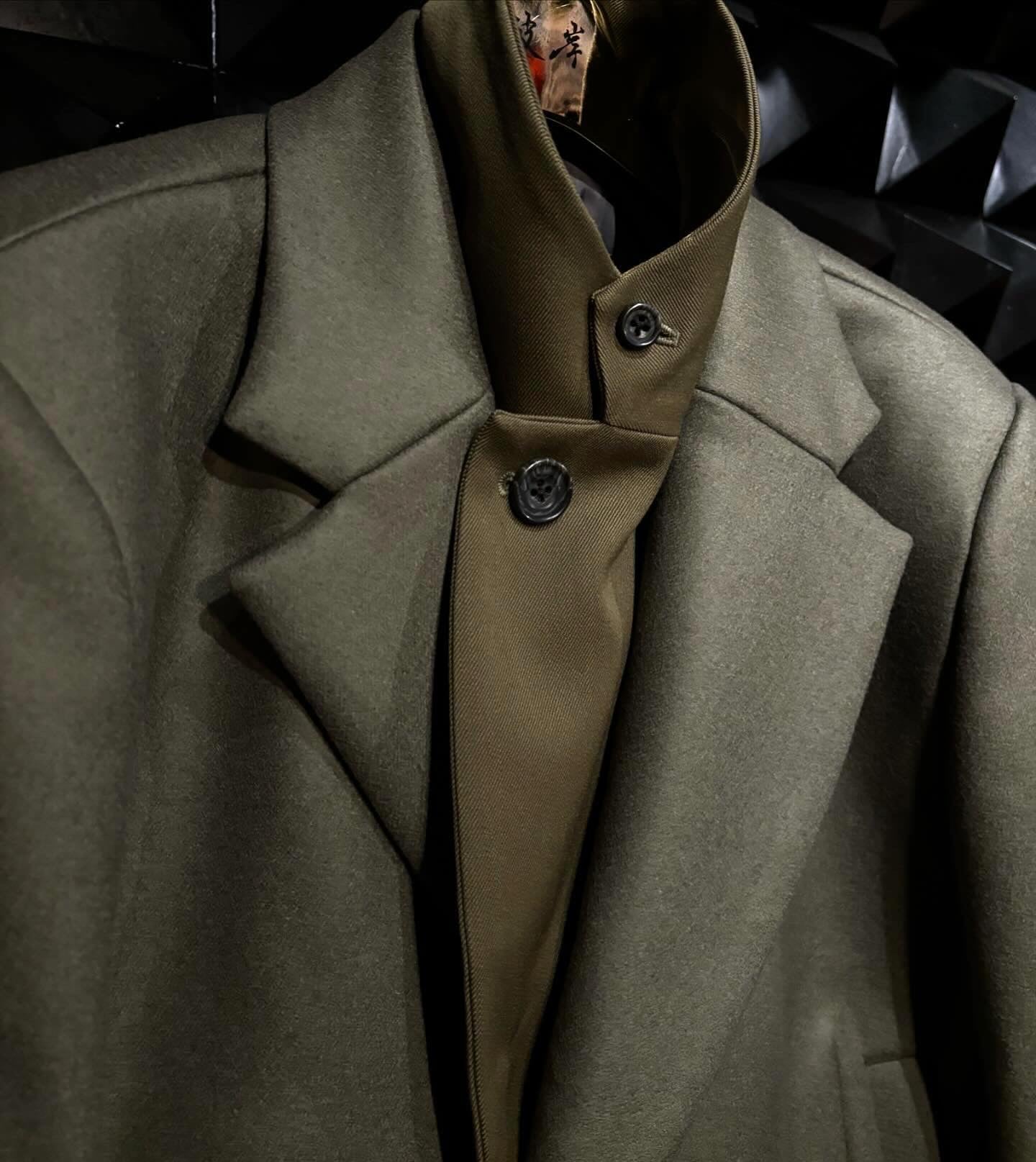 【FACETASM 25AW,】DOUBLE LAYERED WORSTED JACKET/Khaki