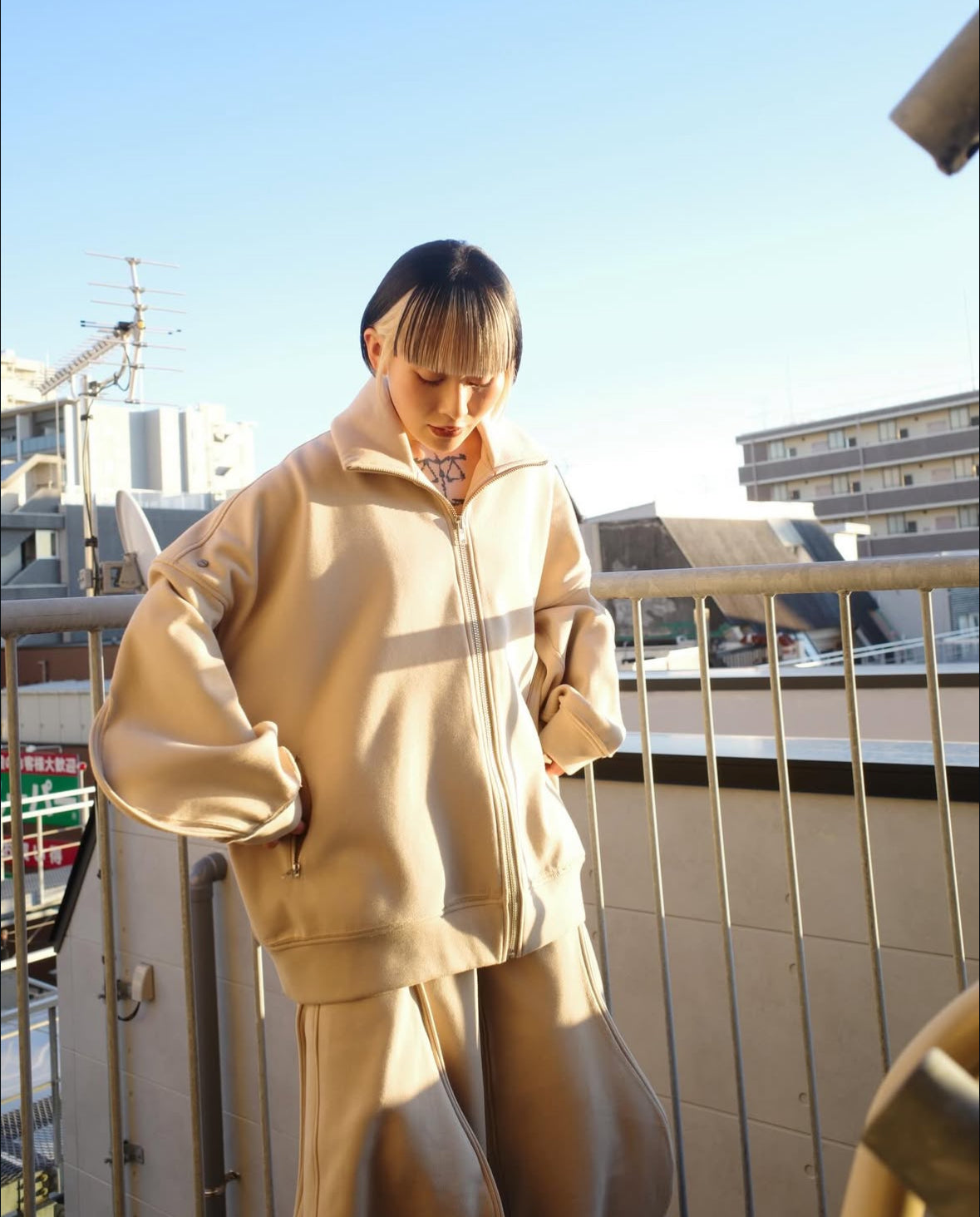 【seivson 26SS,】Laser-Cut Structured Jacket 	& Laser-Cut Structured Pants Pants