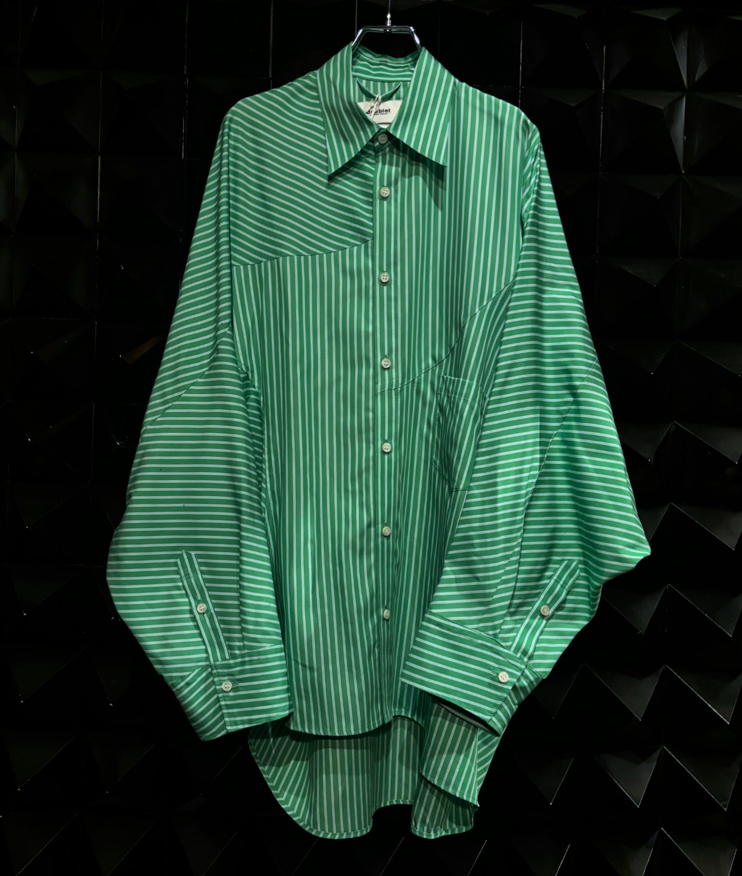 【doublet 25AW,】          DISTORTED CUTTING SHIRT
