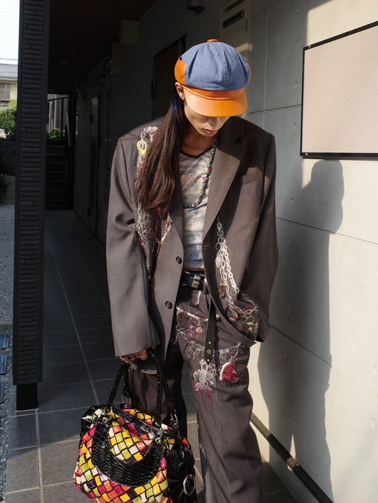 【doublet 25AW,】EMBROIDERED CHAIN TAILORED JACKET & EMBROIDERED CHAIN TAILORED TROUSERS