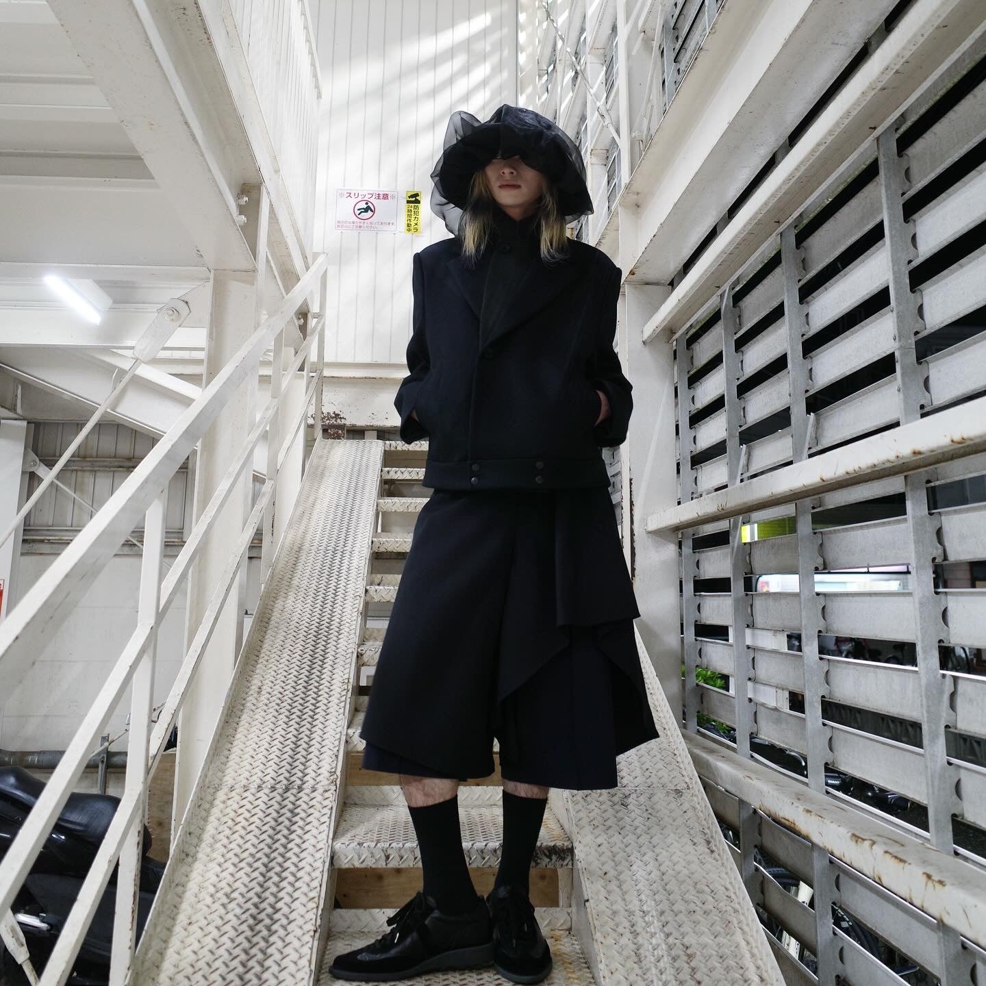 【FACETASM 25AW,】DOUBLE LAYERED WORSTED JACKET/Black