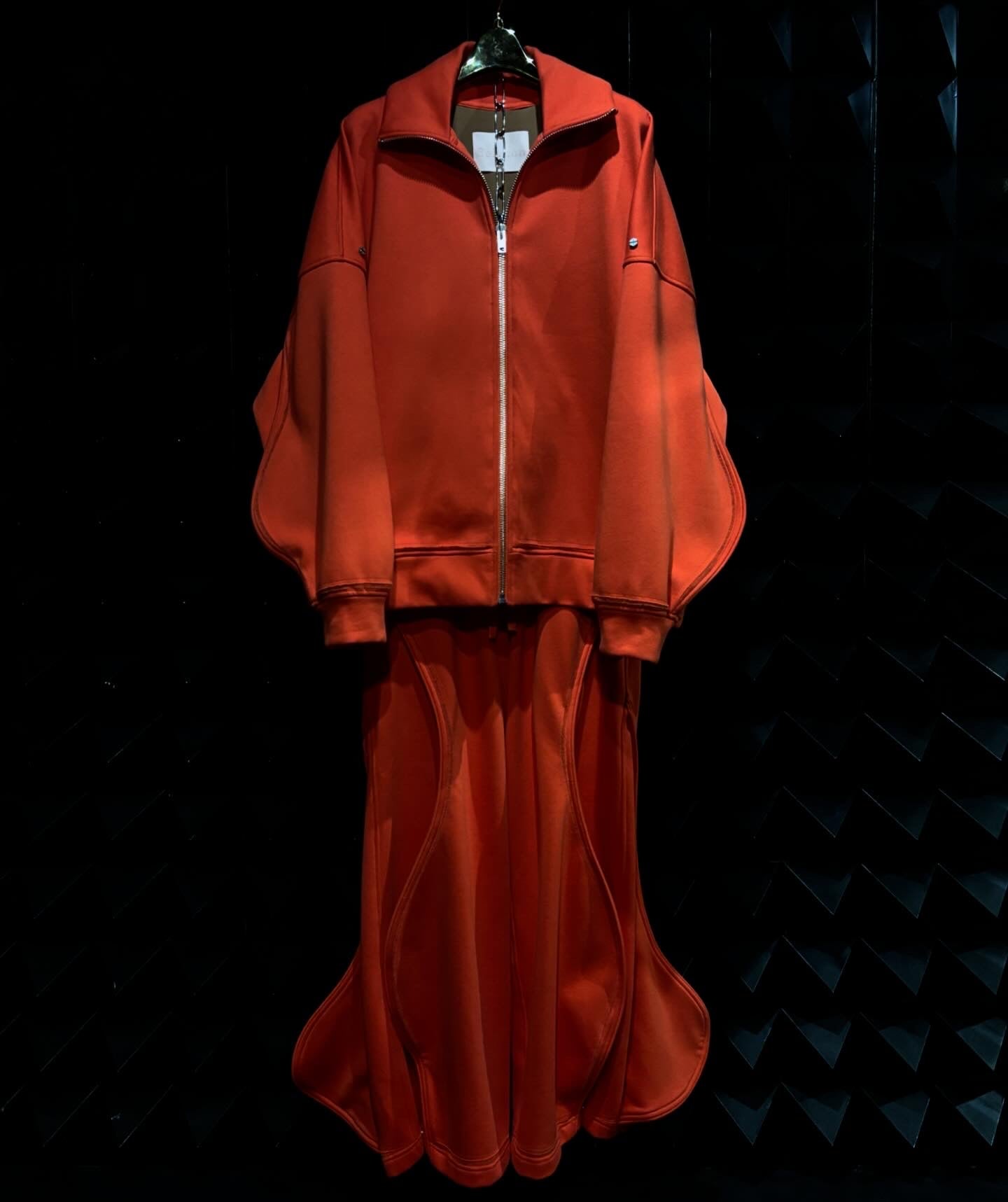 【seivson 26SS,】Laser-Cut Structured Jacket 	& Laser-Cut Structured Pants Pants