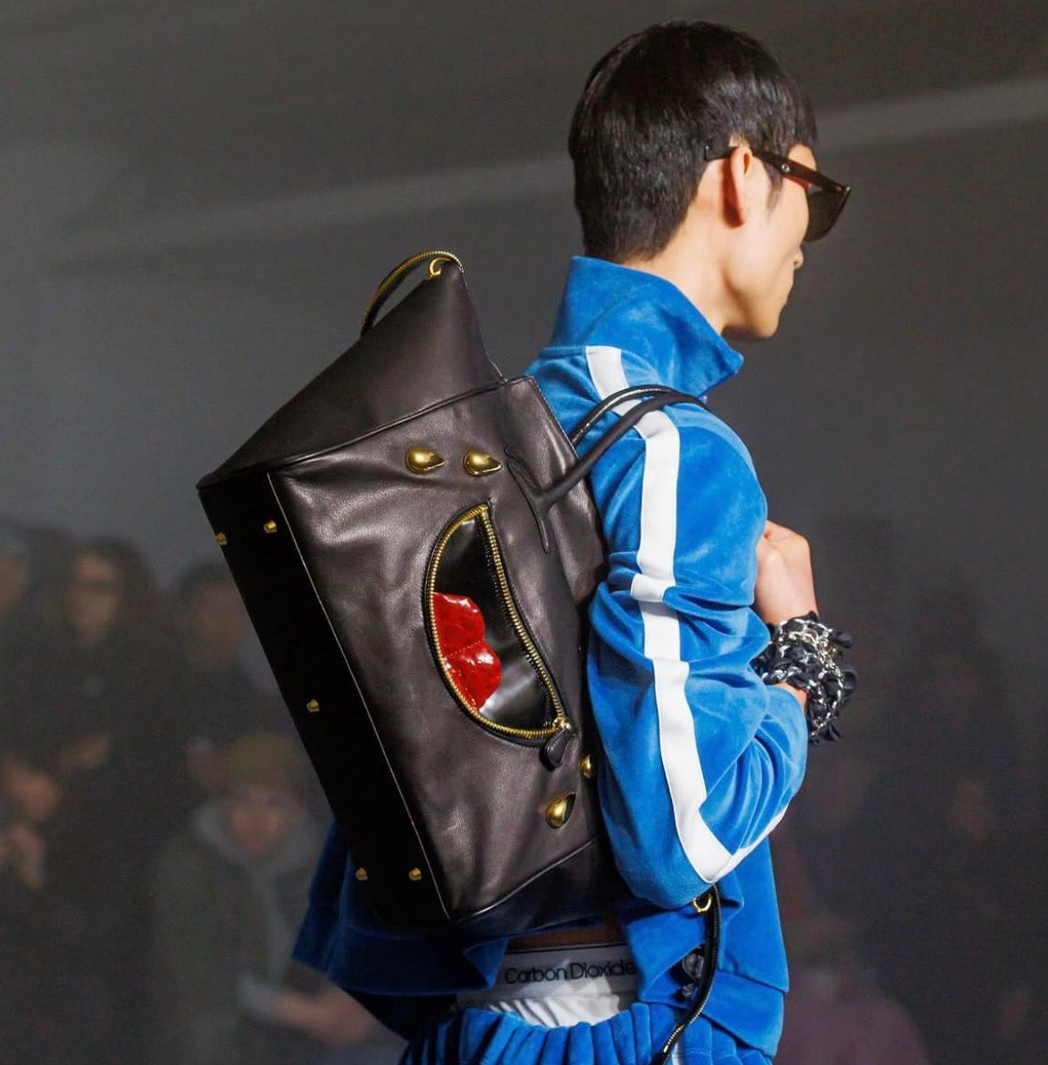 【doublet 26AW,】LAUGHING EMOJI LEATHER BAG