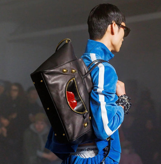 【doublet 26AW,】LAUGHING EMOJI LEATHER BAG
