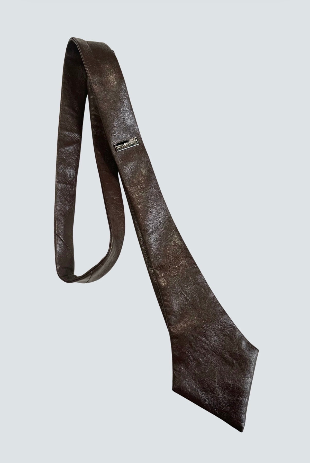【MIKAGE SHIN 26aw,】Vegan Leather Diagram Tie