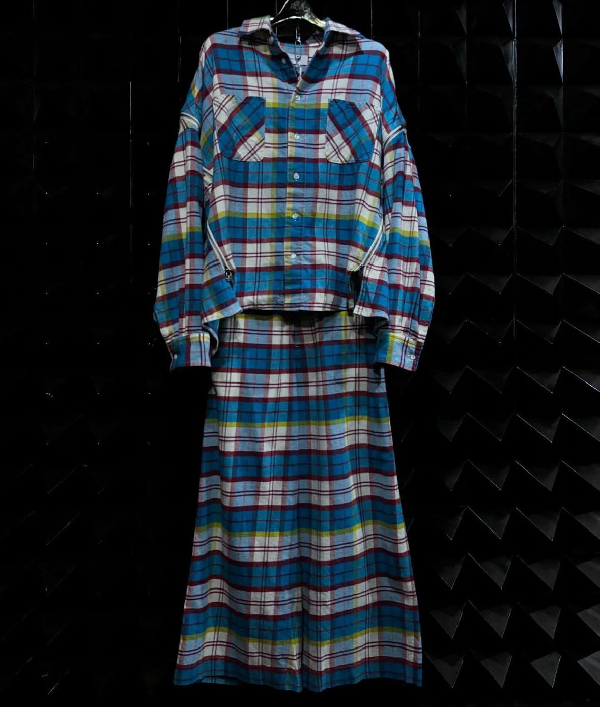 【FACETASM 25AW,】CHECK ZIPPER SHIRT & CHECK PANTS