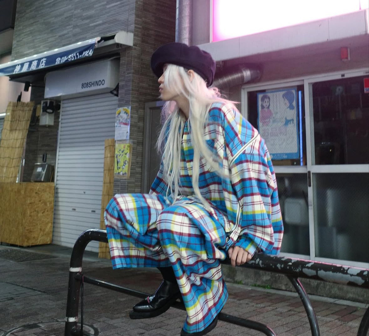 【FACETASM 25AW,】CHECK ZIPPER SHIRT & CHECK PANTS