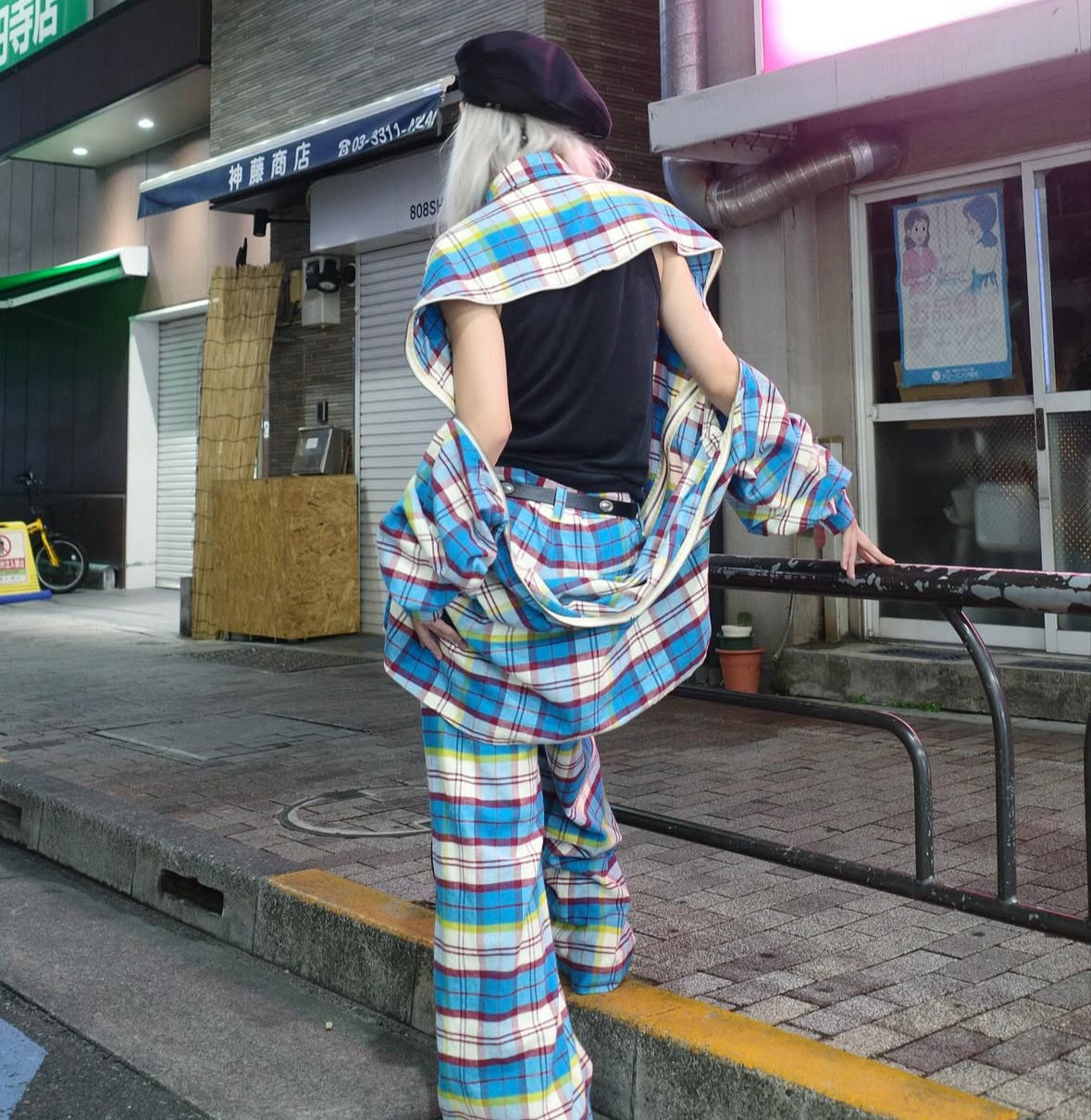 【FACETASM 25AW,】CHECK ZIPPER SHIRT & CHECK PANTS