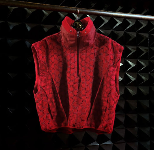 【BASE MARK 26AW,】Embroidery Freece Vest