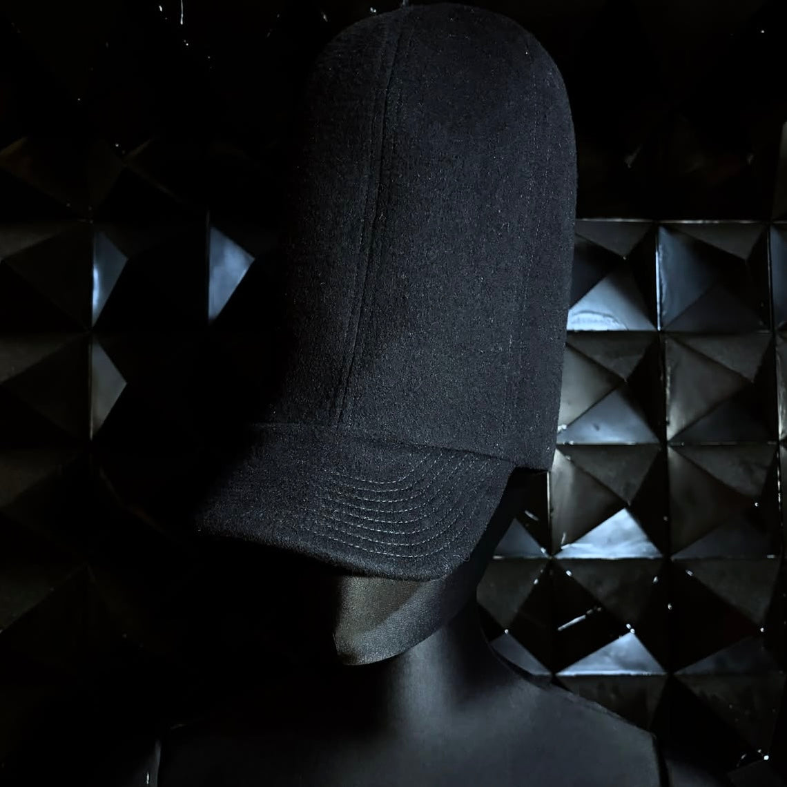 【mukcyen26AW,】ordinance cap / BLACK
