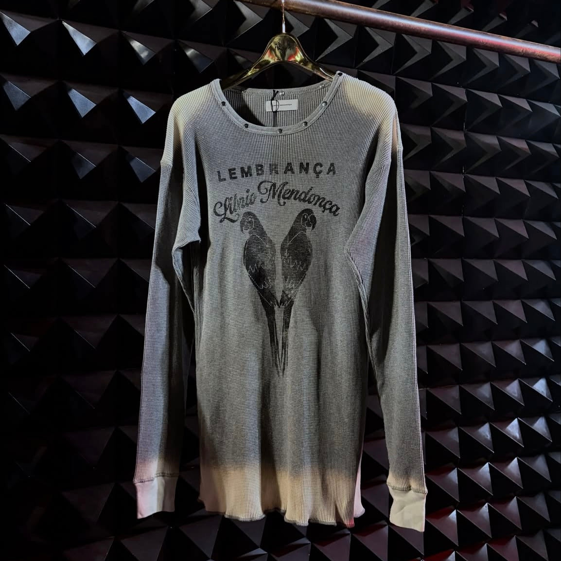 【LIBRIO MENDONÇA 26AW,】BLEACHED WAFFLE L/S TOP