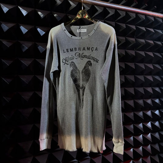 【LIBRIO MENDONÇA 26AW,】BLEACHED WAFFLE L/S TOP